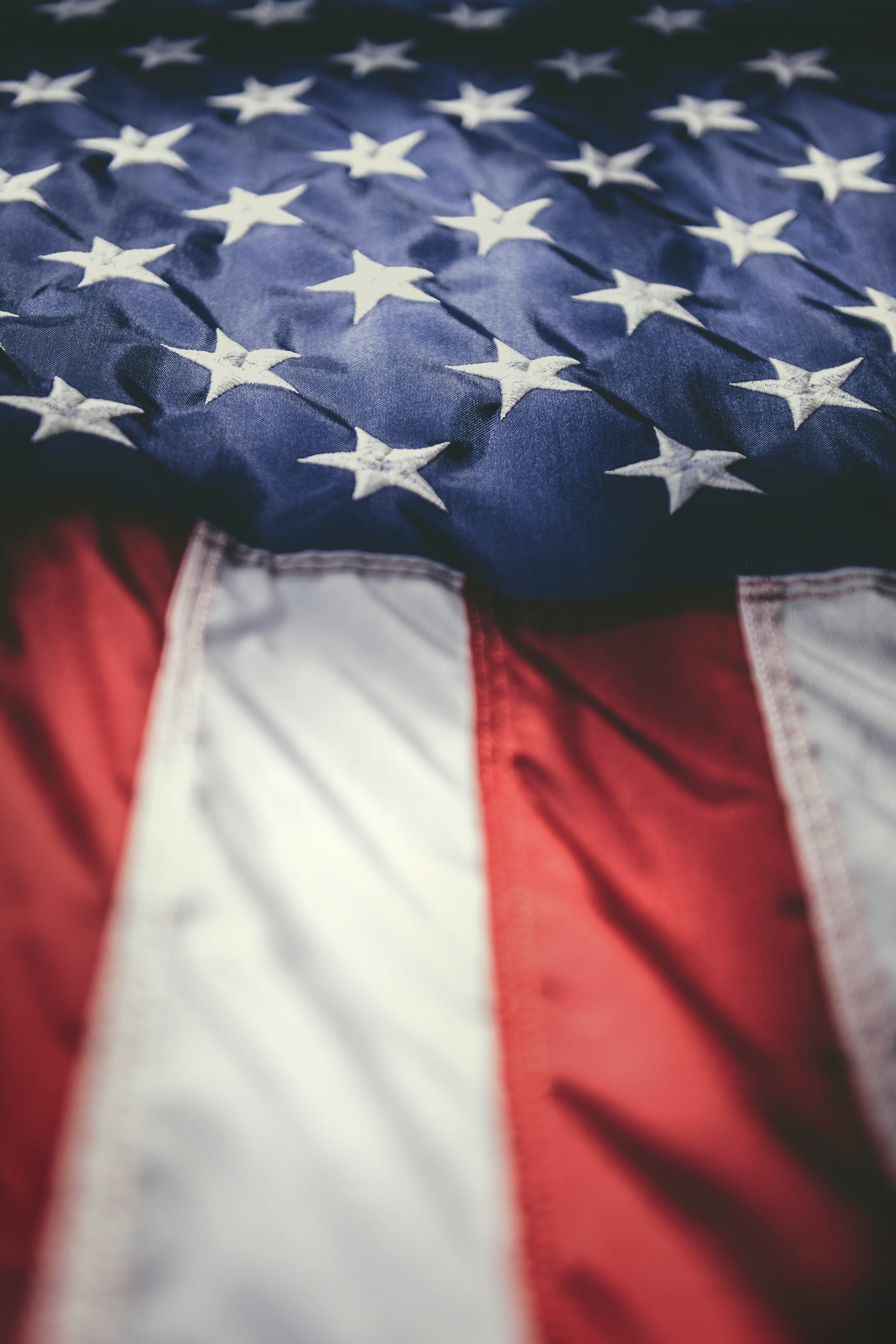 Veteran US Flag Respectfully Draped